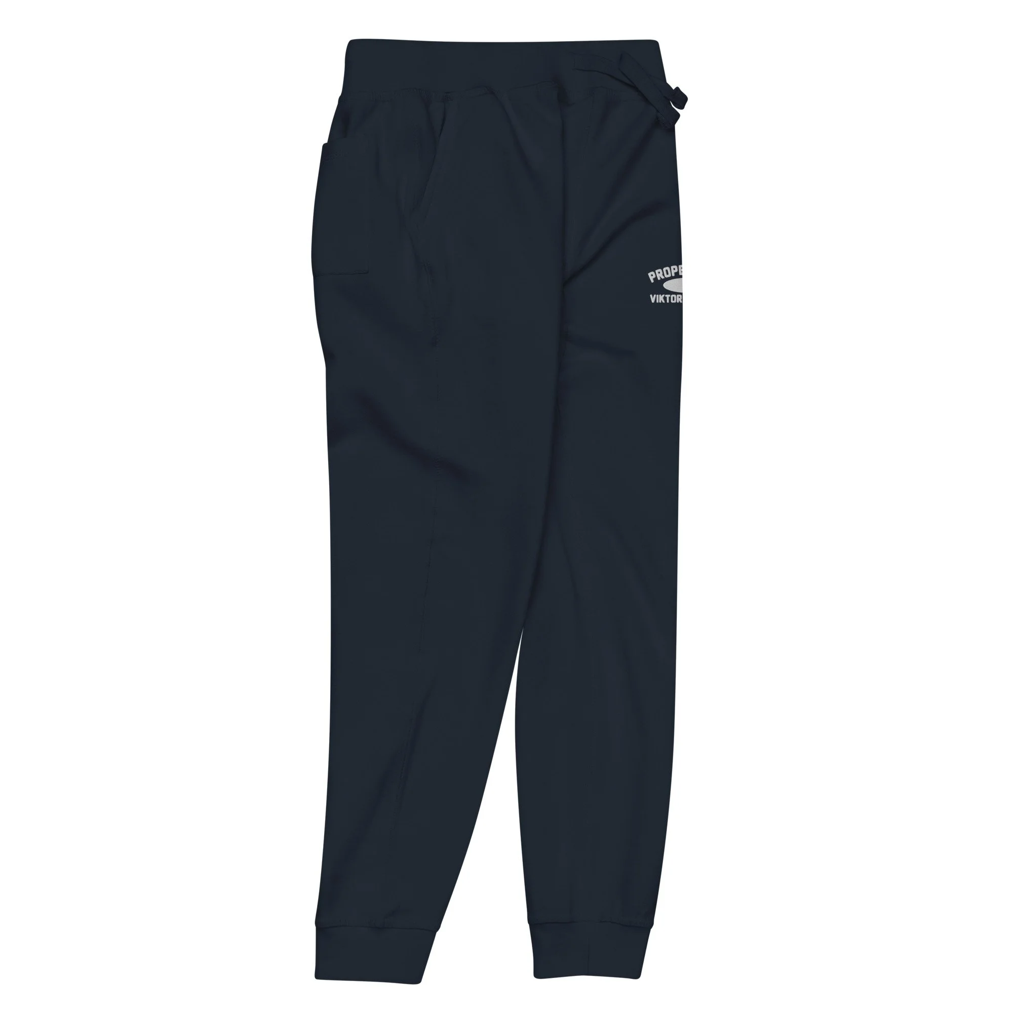 unisex-fleece-sweatpants-navy-blazer-front-right-68bdb9d9c31fd.jpg