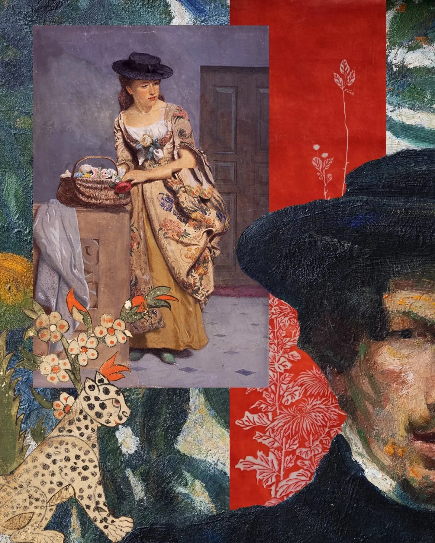 ALLURING AUGUST | Using works in the public domain to capture things I'm optimistic for this month. 

It's thrilling to look at such beauty; the talent and time used to create. I love the little details and color combinations the artists used. 

🖼️ 