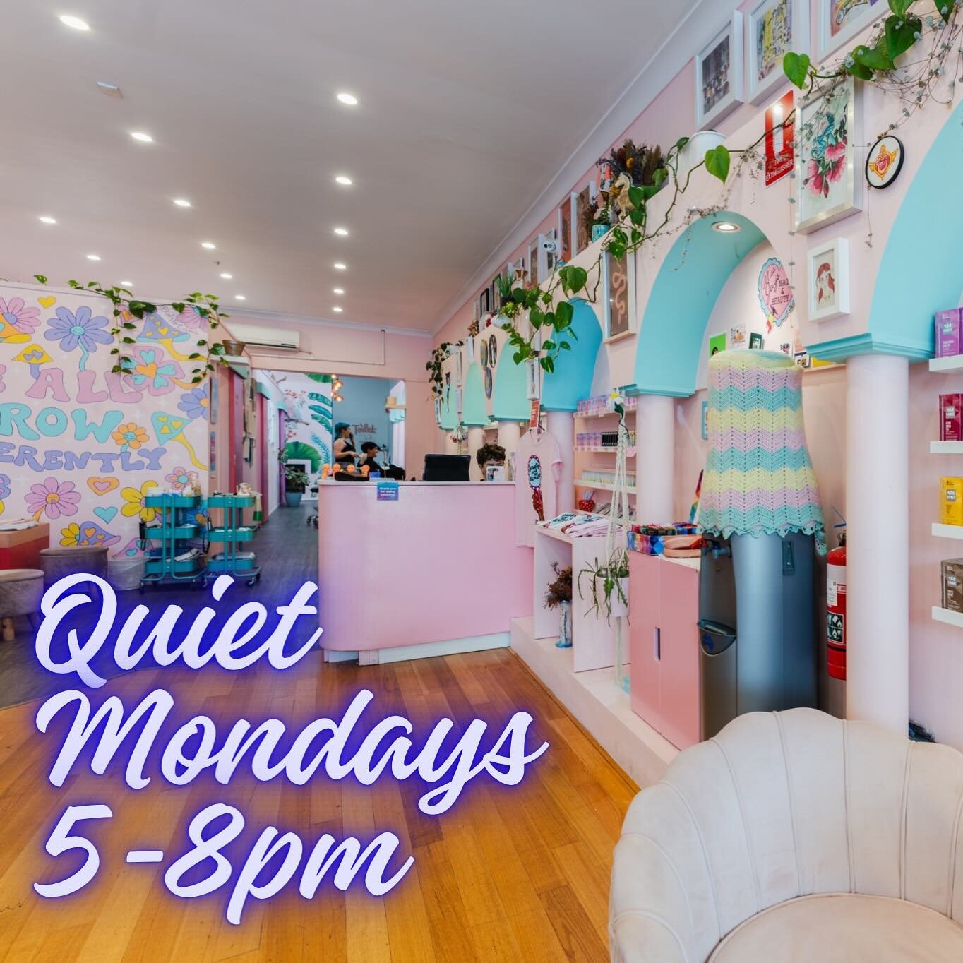 Is visiting a salon an over stimulating experience for you?
The loud noises? 
Feeling of obligation to make conversation? 
Bright lights? 
Miss Jay's wants to combat those barriers by creating a Quiet Monday. Between the hours of 5pm-8pm we will be d