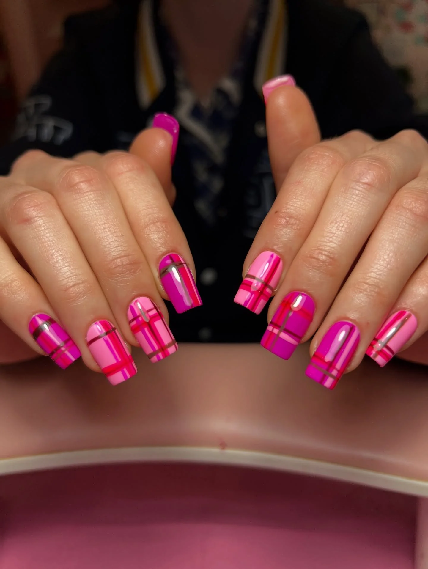 Yesterday I learnt that being a baddie doesn't involve being bad but these pink plaid square nails are definitely giving 2025 baddie vibez! 💕
Happy Birthday Abi