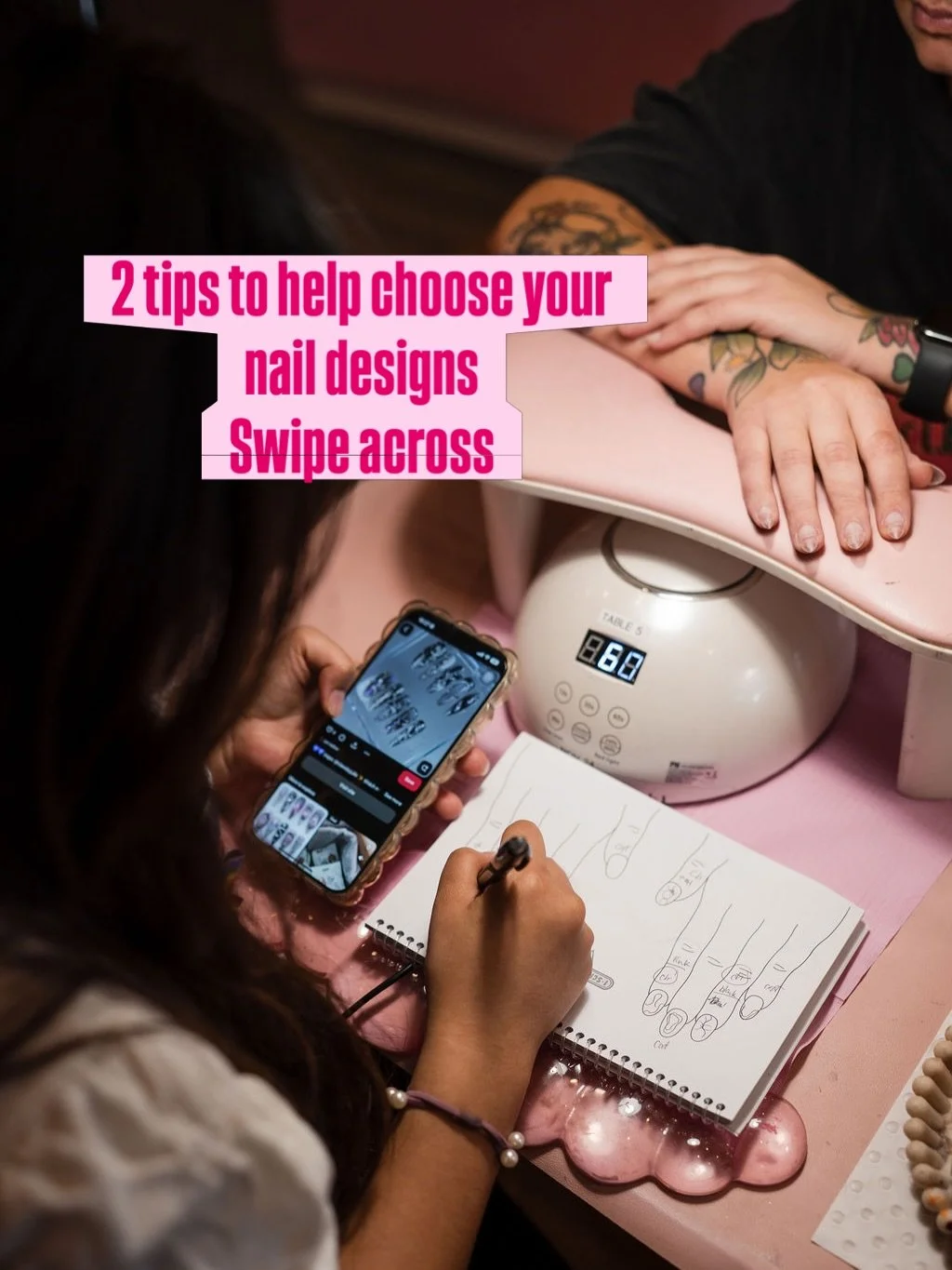 Does the thought of choosing nail designs stress you out? The options are endless! Our top tips to make it easier are:
✨Just have fun with it and remember, there's always another set so it doesn't need too much thought. 
(Unless it's a very special o