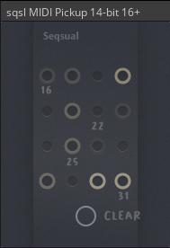 MIDI Pickup 14bit 16+