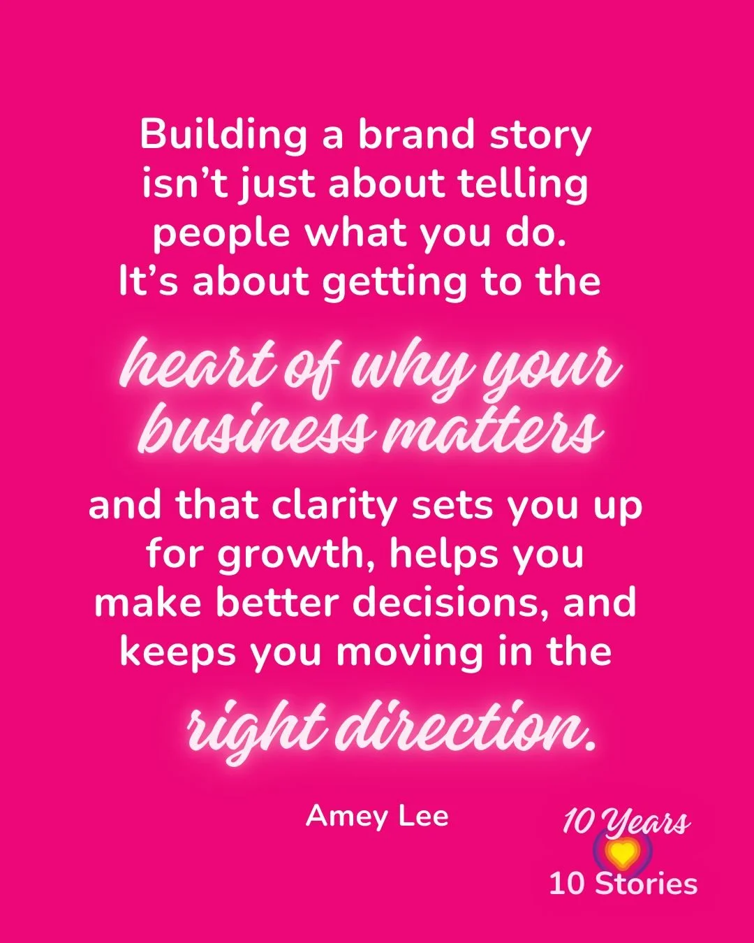Do you know the DNA of your brand?

The why of what makes it tick?

The reason it matters?

Because brand story isn't just about storytelling.

Brand story is everything.

And it's in everything.

Getting clear helps you find the right customers and 