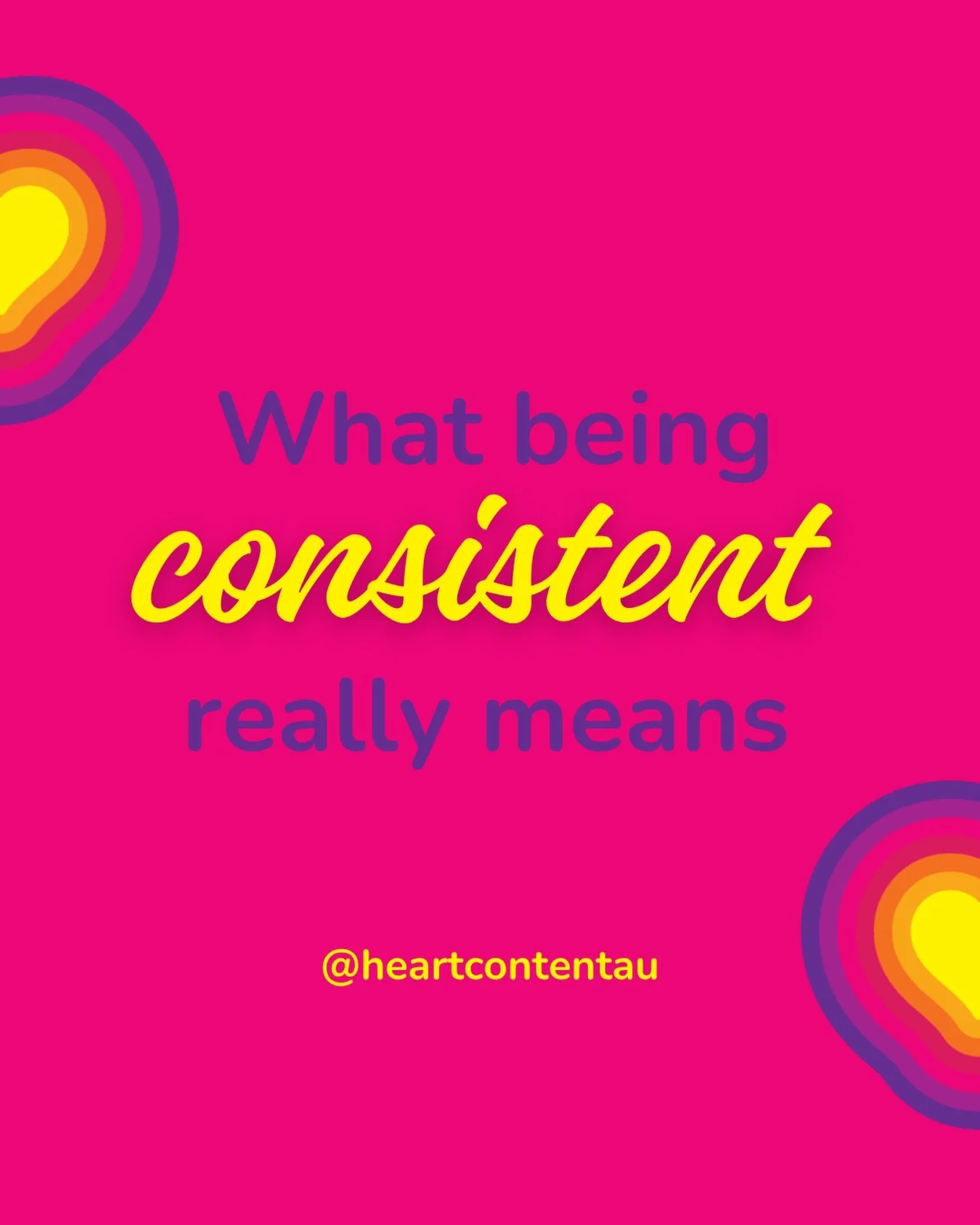 Being consistent with your marketing doesn&rsquo;t mean what you think it means.

Yes, it means showing up consistently at the same time on the same day and in the same place.

Because when we do this, we unconsciously train our audience to look for 
