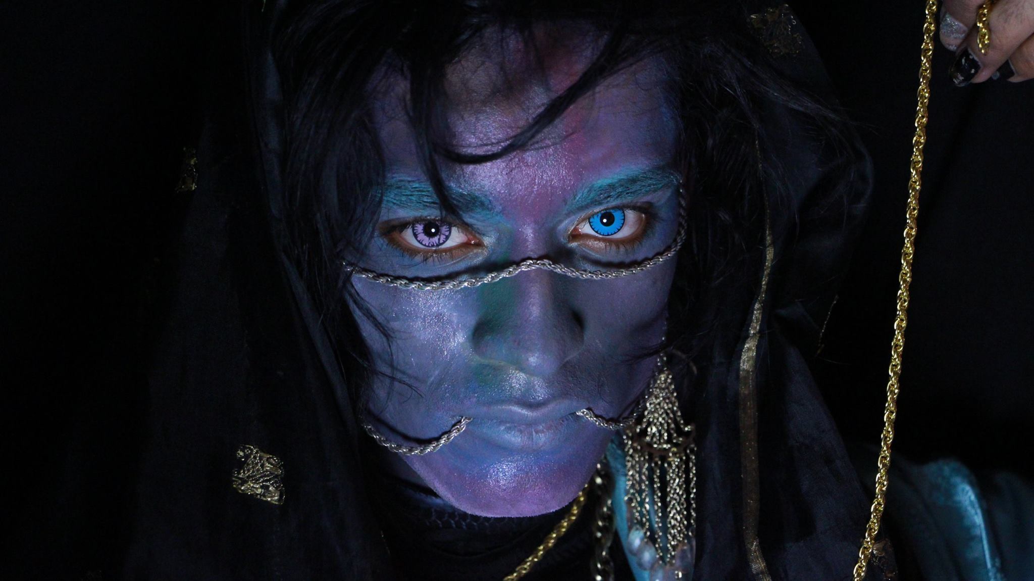 shakti-in-flux is an interdisciplinary artist, with experience in direction, singing, acting, filmmaking, photography, and dance. My art delves into the infinite signs surrounding queer spirits of the galactic diaspora, weaving together moments of historical psychosis with delicately textured imagery to create a new mystical realm for my androgyne ancestors of the ancient future. My inspiration wades in opalescent silver swamps, perfumed by gender torment, romantic hallucination, and the mythical creatures lounging beneath the ruins of my utopia.