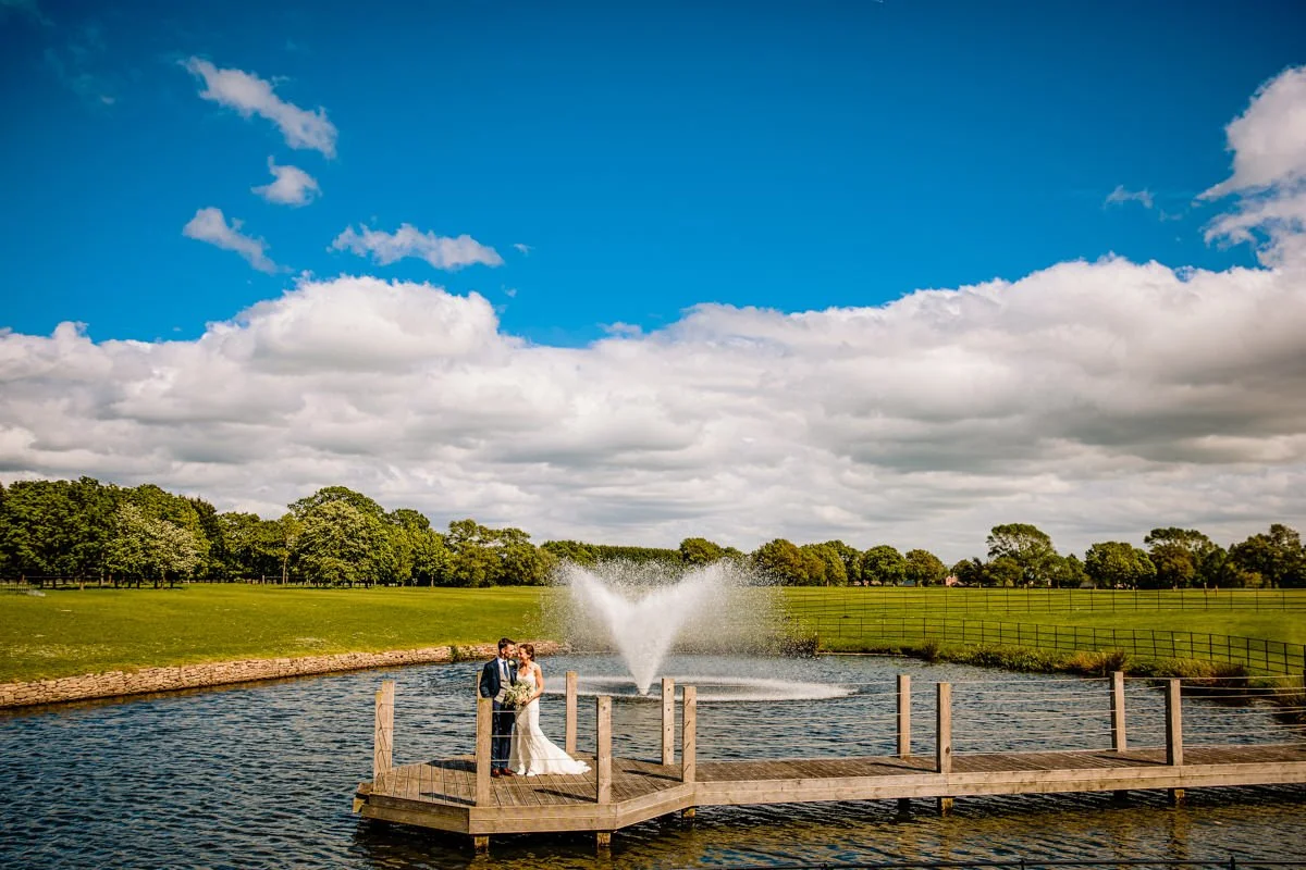 Luxury Merrydale Manor wedding venue in Cheshire with elegant lakeside grounds and modern ceremony spaces
