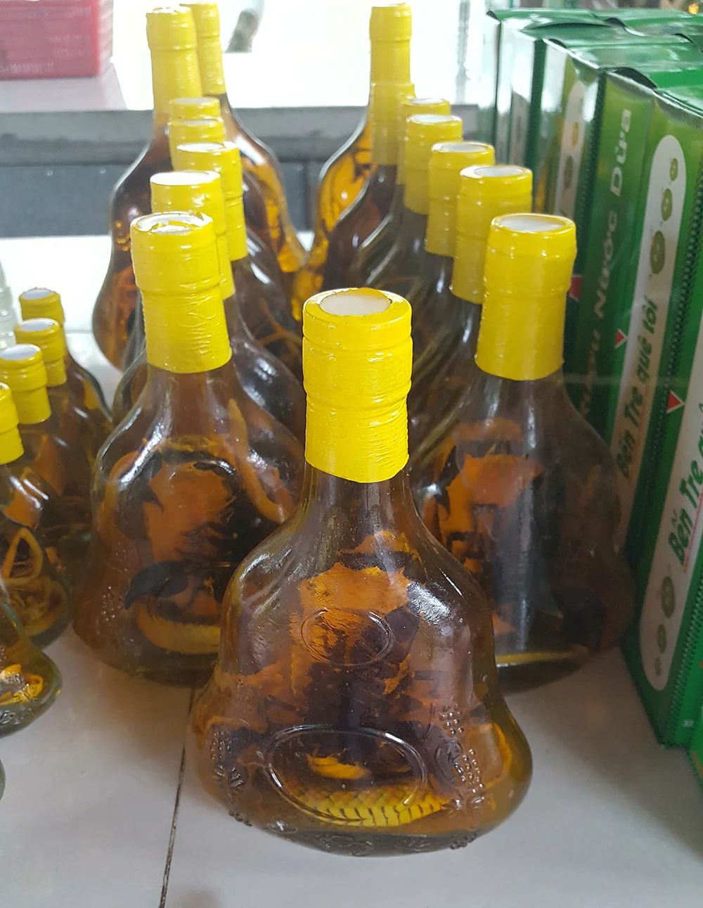 Snake wine. Tastes like hiss