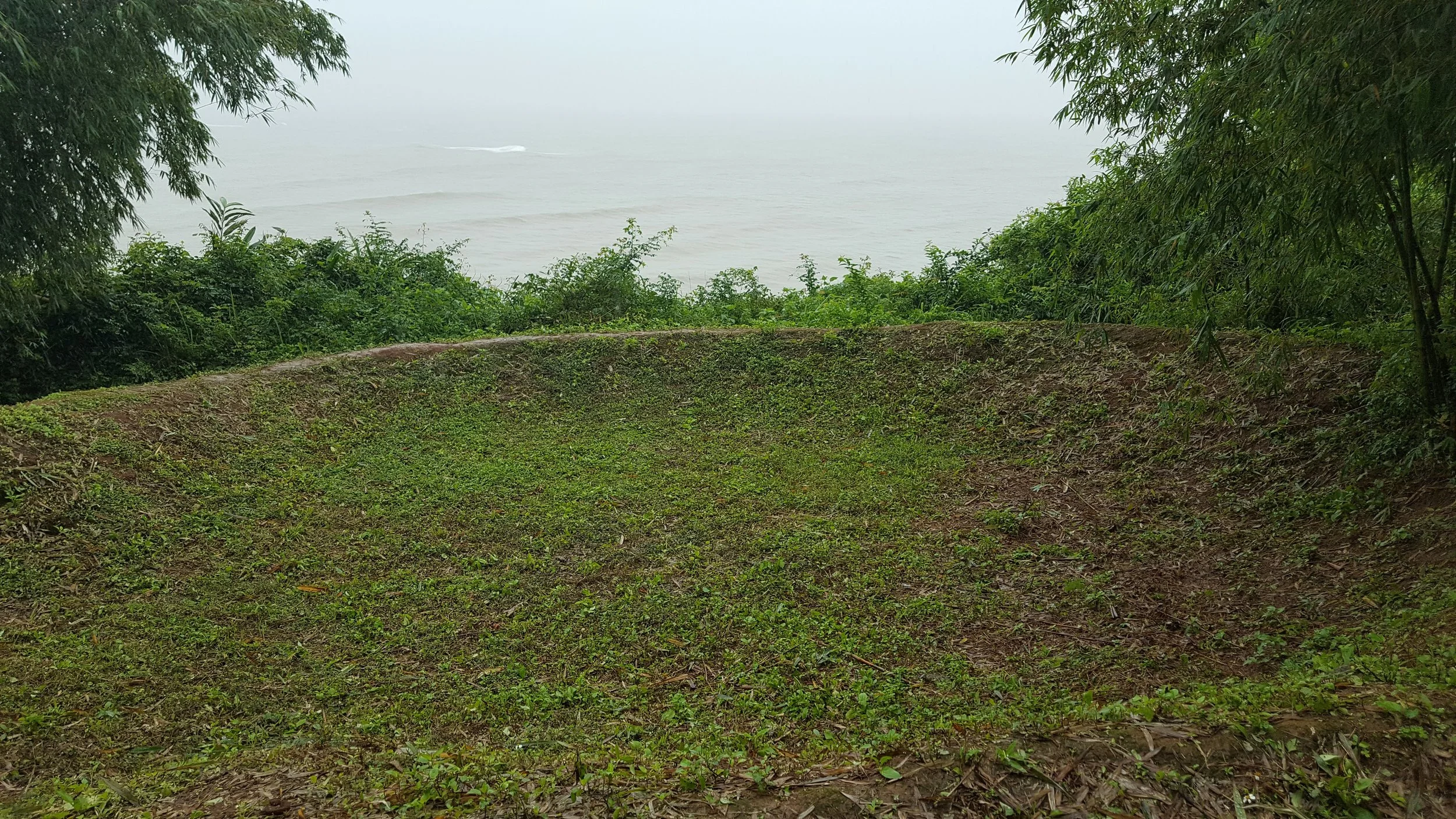 Bomb Crater above the Vinh Moc tunnels