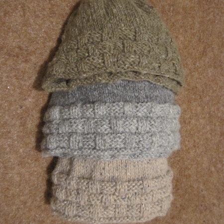 hand knitted Gunniston caps