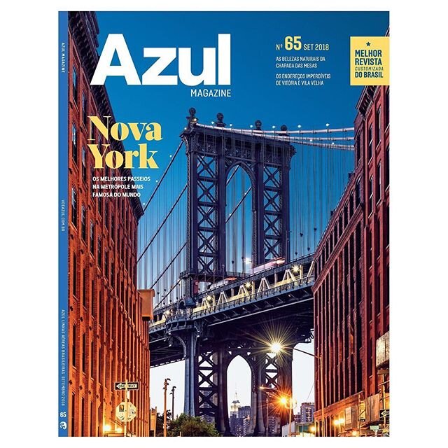 #tbt Capa para @azul_magazine com matéria de NY. Muito feliz com o resultado e com essa equipe incrível: editor @jrferraro | reporter @brunosegadilha | arte @agraciotti | produção @annoca | fotos @a__avilla
&mdash;
&mdash;
&mdash;
&mdash;
#ny #ny