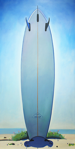 Title: Lauren Yater at Augustine Medium: Oil on canvas over board. Year: 2006 Size: 96 x 48 inches