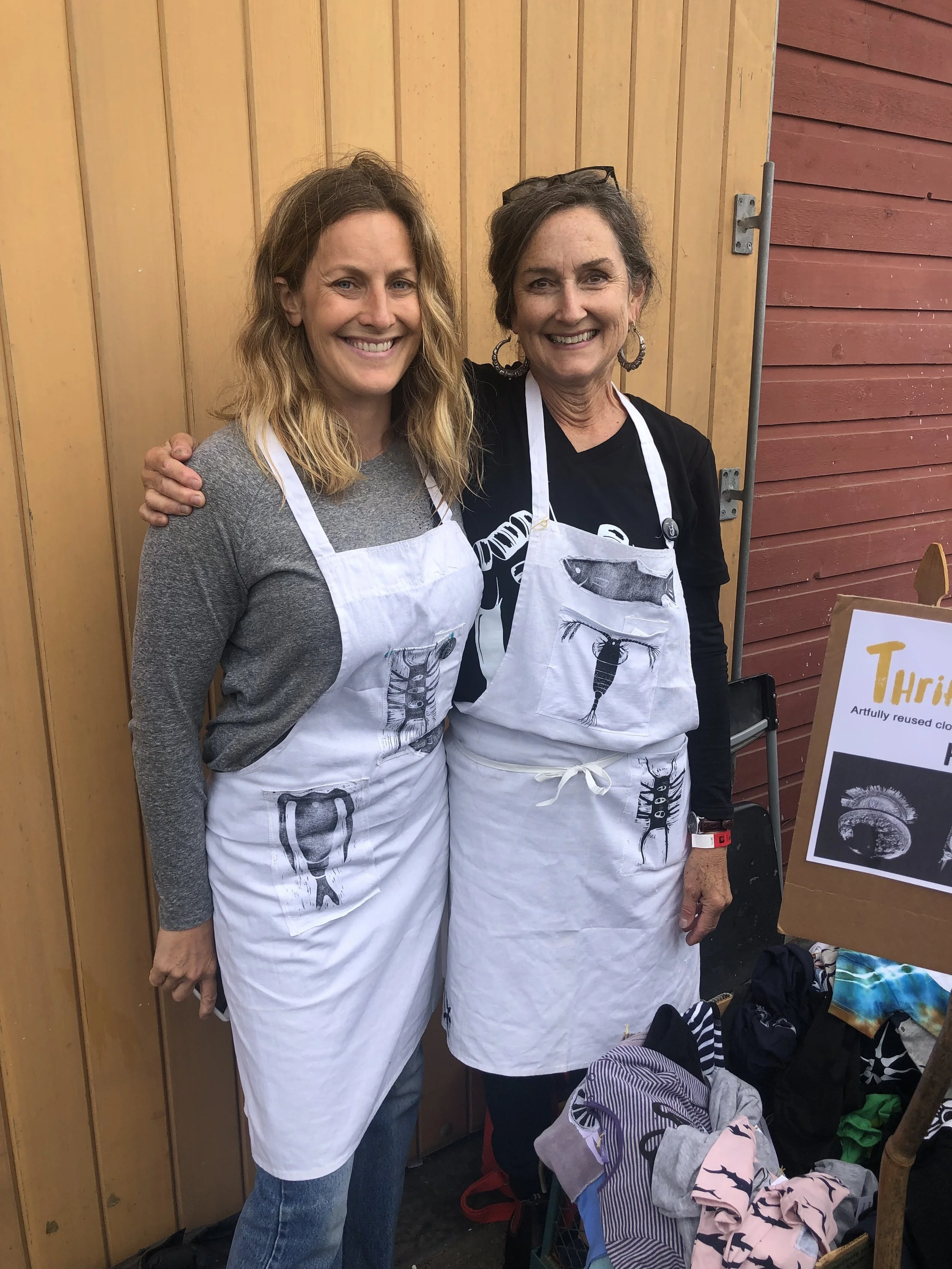 This season’s captivating aprons featuring copepods and chaetocerus.