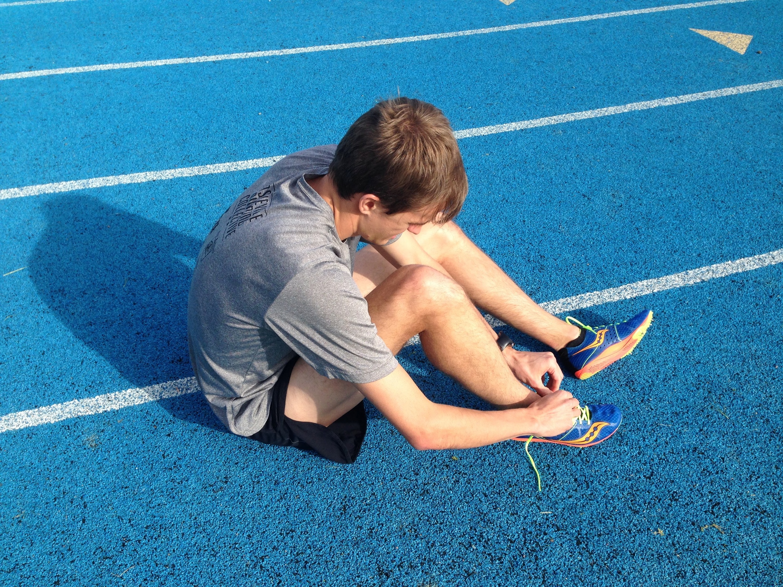 Lapp lacing up.
