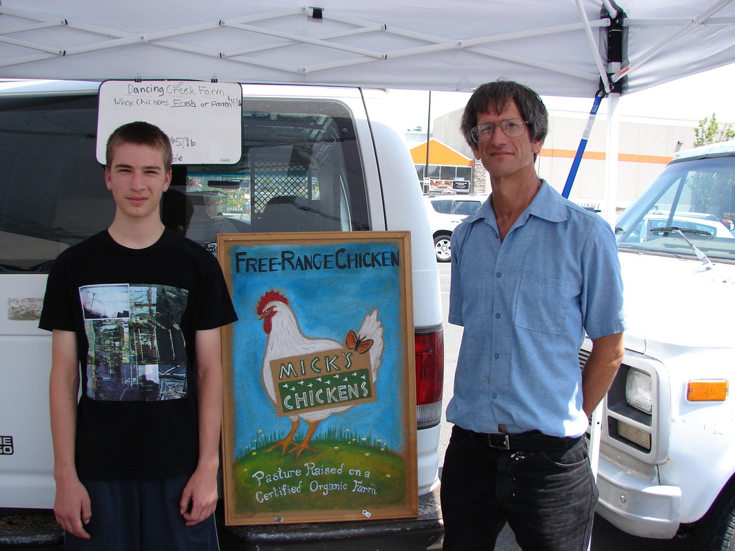 Thanks to the North Atherton Farmer's Market for the photo of Mick and his son, now a few years older.