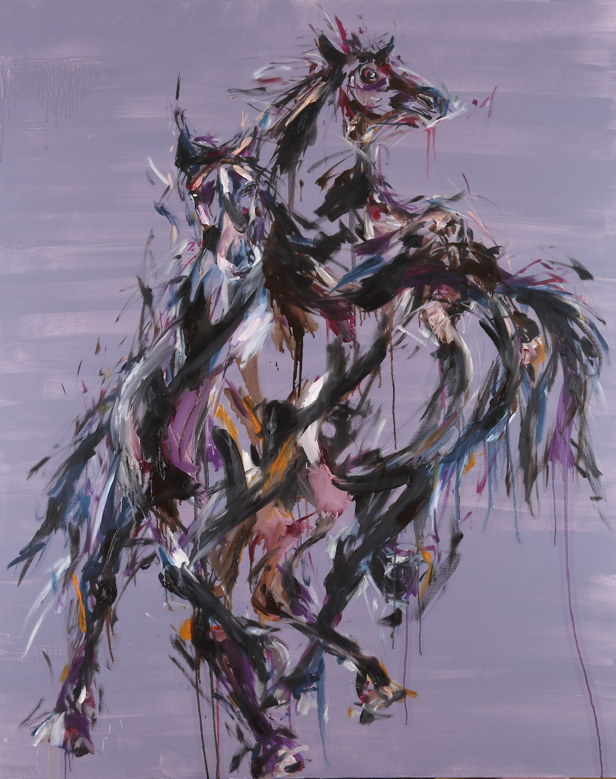 horse, 2018, 162ⅹ130cm, oil and acrylic on canvas  .JPG