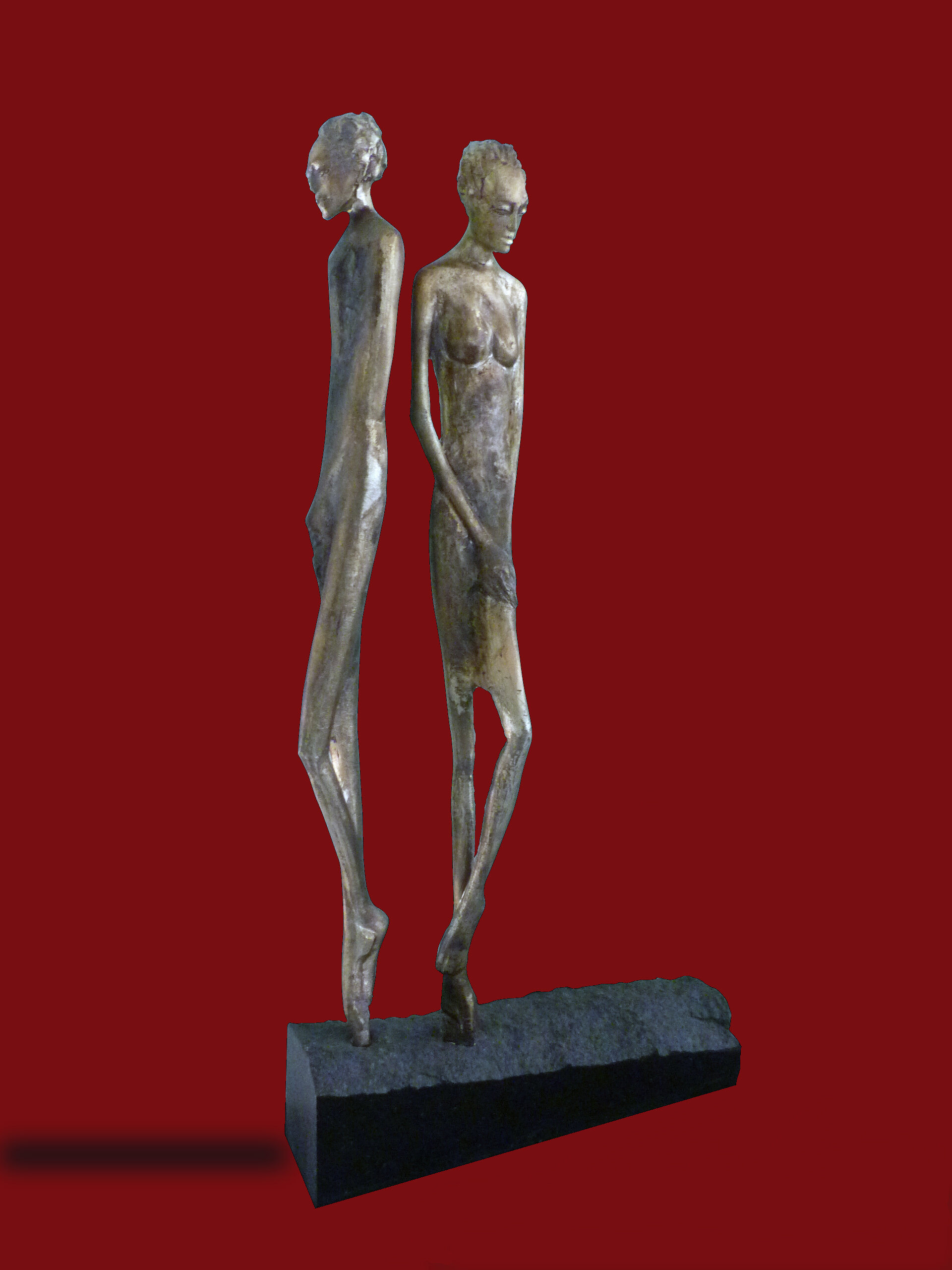 Emanuel and Raya-cast bronze.jpg