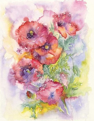 08 Giant Poppies 18x14