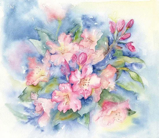 60 Rhododendron 14x14