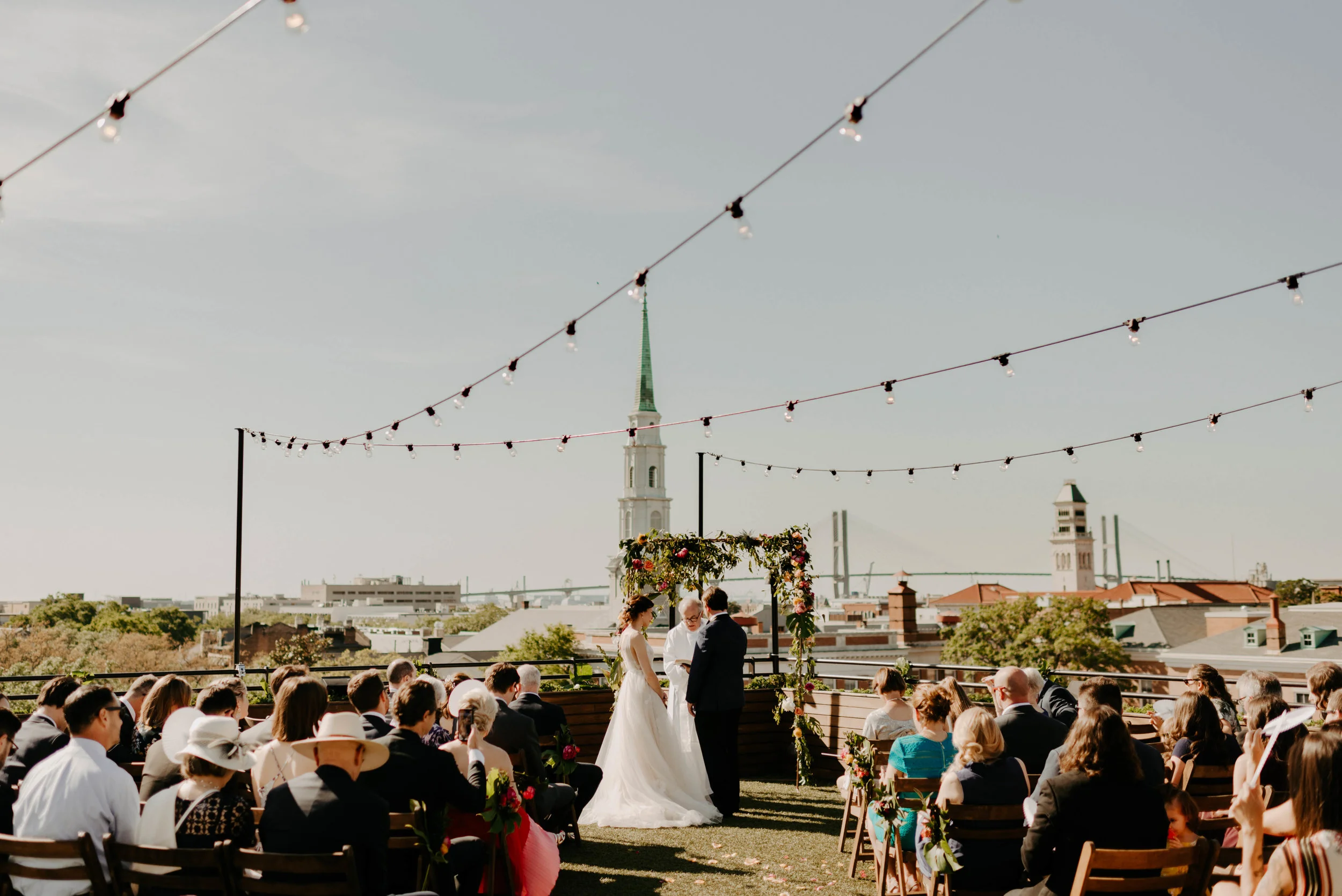 A Rooftop Wedding at Perry Lane Hotel, Savannah | Tim + Kristy