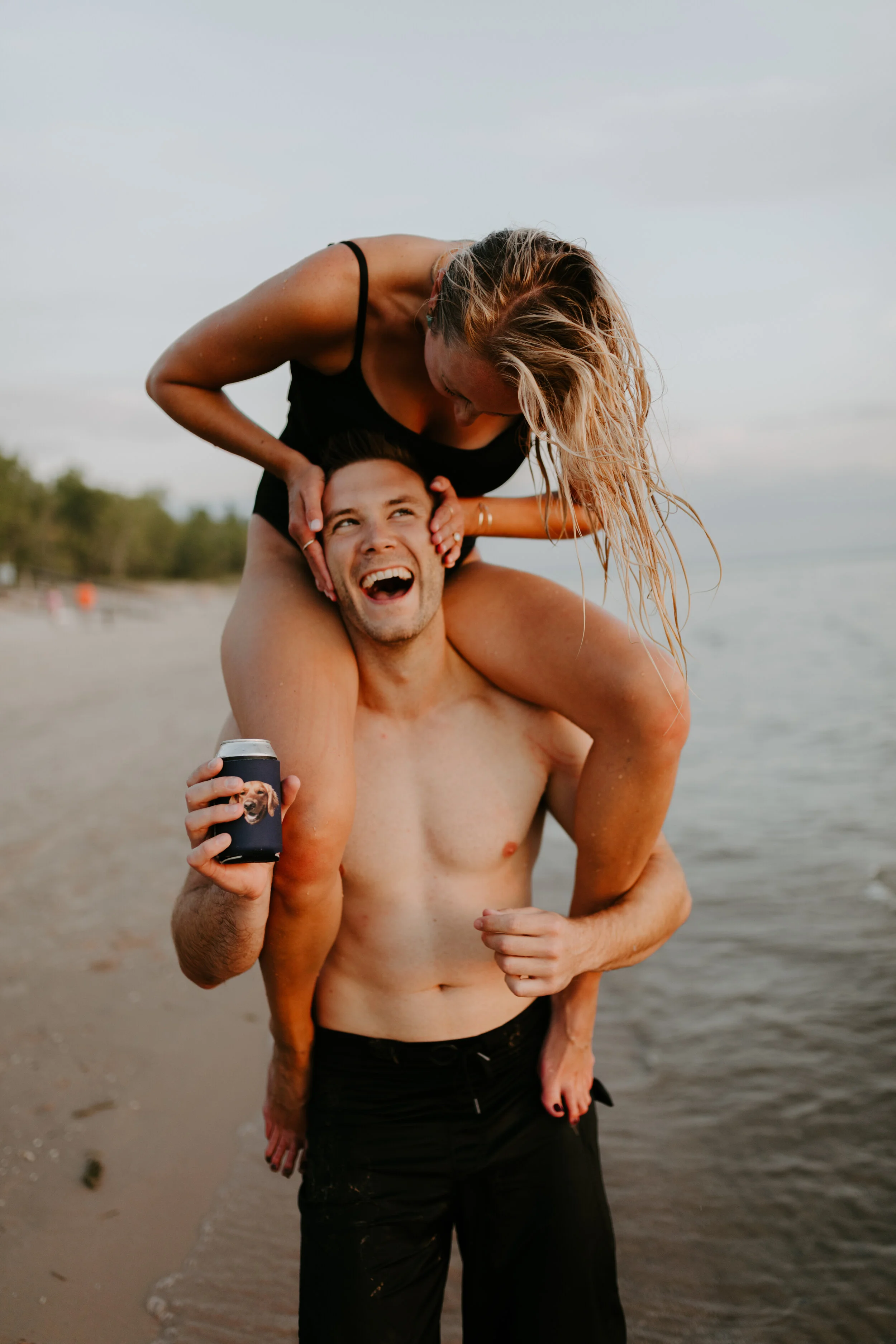 Southwick State Beach Engagement | Lauren + Kevin