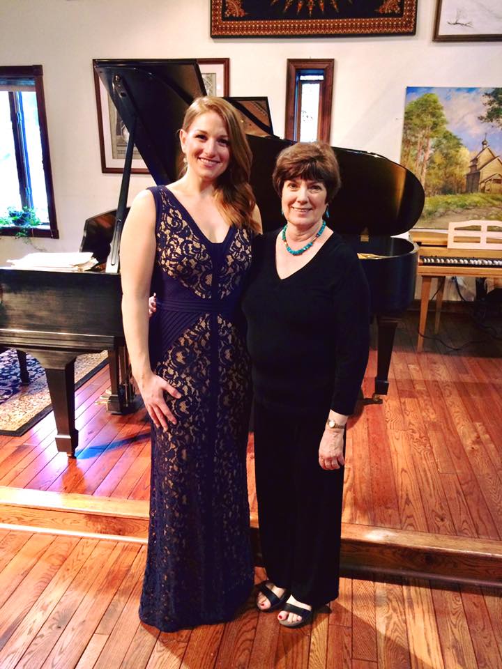  Ashley with Pianist, Vicki Cavendish after their Art Song Collaboration on March 26 in Charleston, WV. 