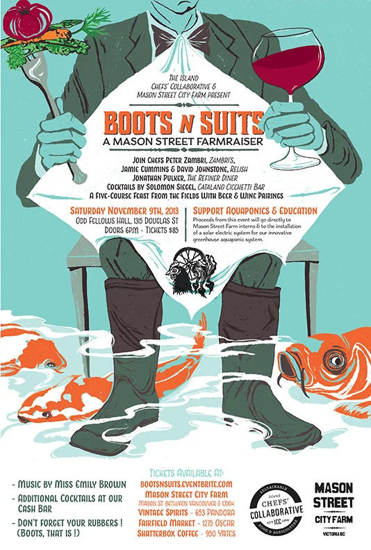 A fundraising poster in support of Mason Farm