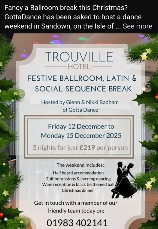 Hosting the Festive Dance Weekend at the Trouville Hotel, Sandown.