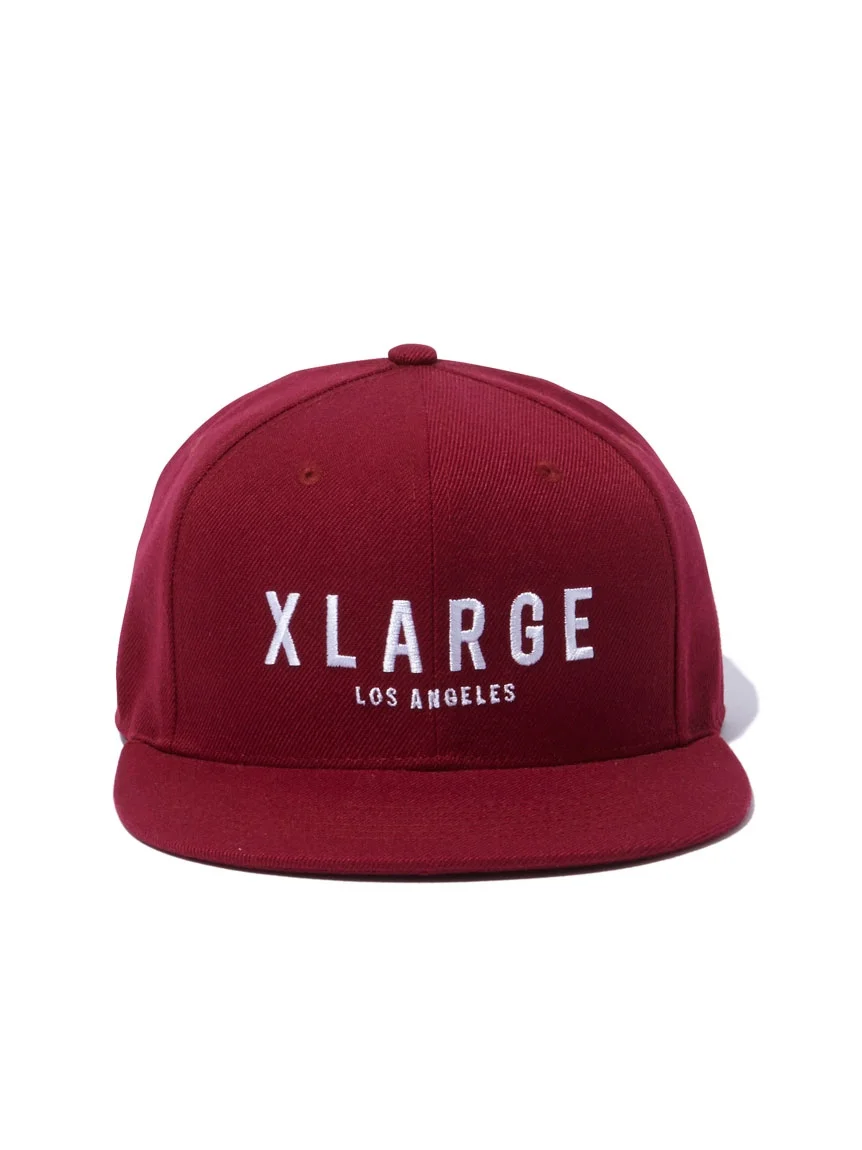 EMBROIDERY LOGO SNAPBACK CAP | BURGUNDY, LIGHT BLUE
