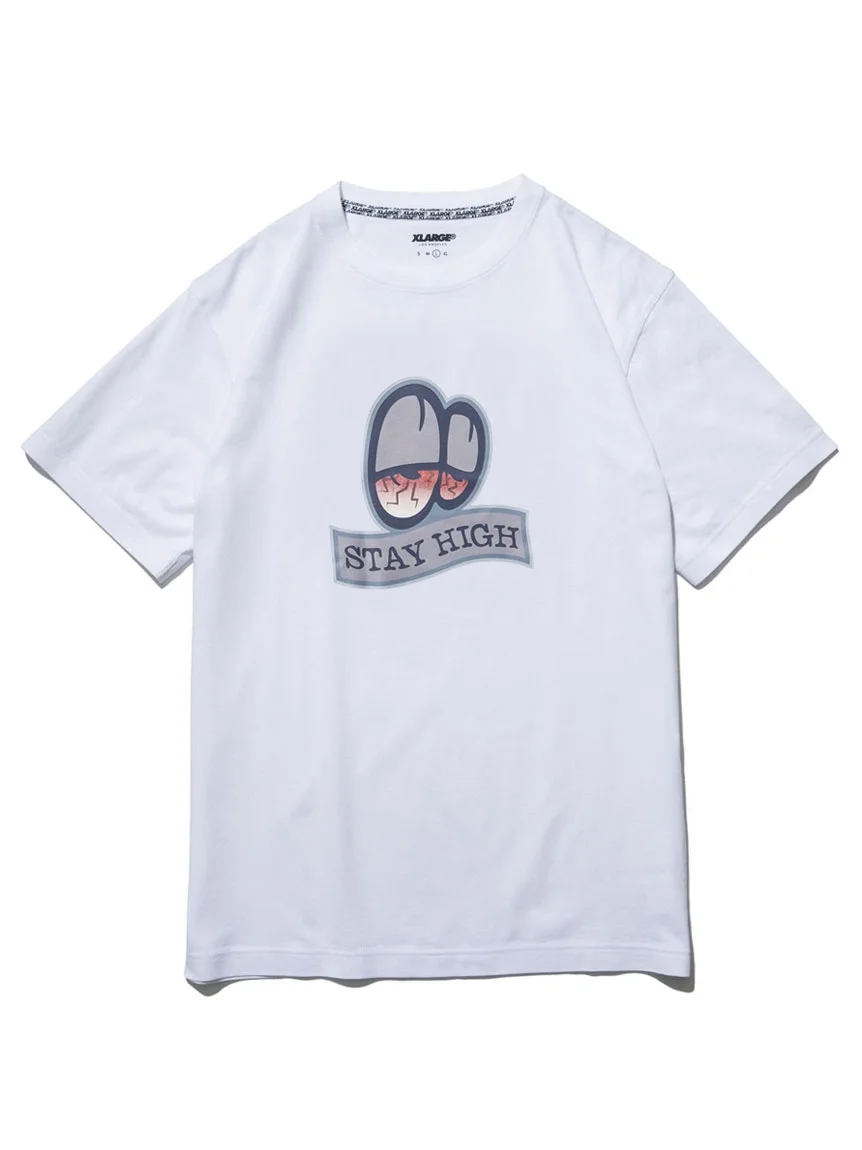 S/S STAY HIGH TEE | WHITE, BLACK