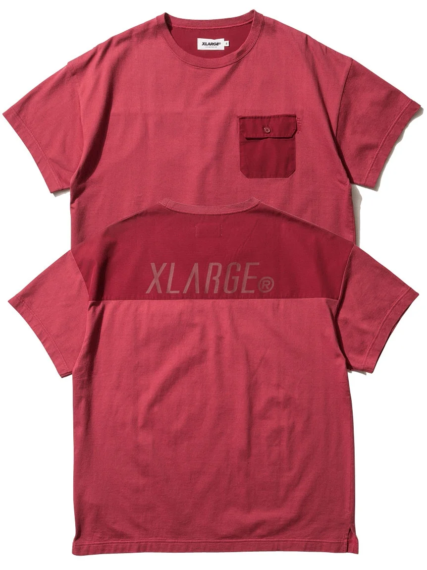 WORK POCKET TEE | BURGUNDY