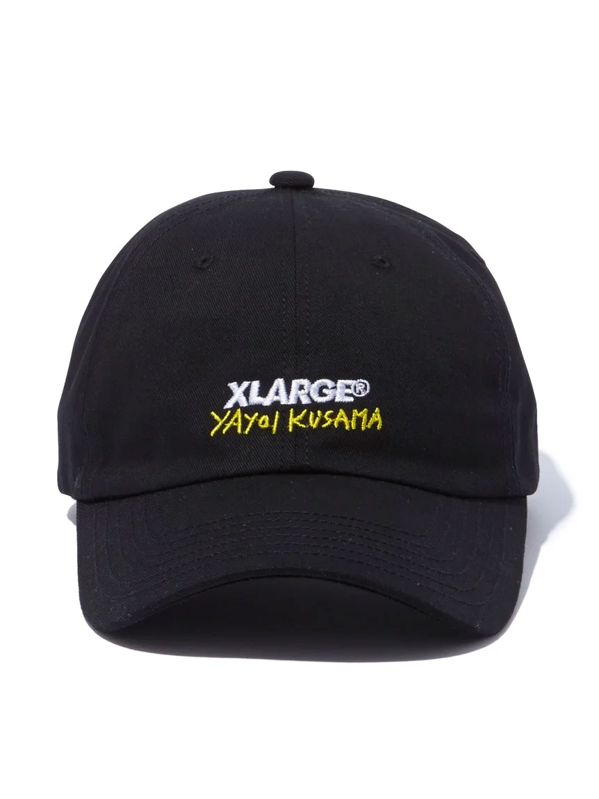 YAYOI KUSAMA 6 PANEL CAP | BLACK, WHITE
