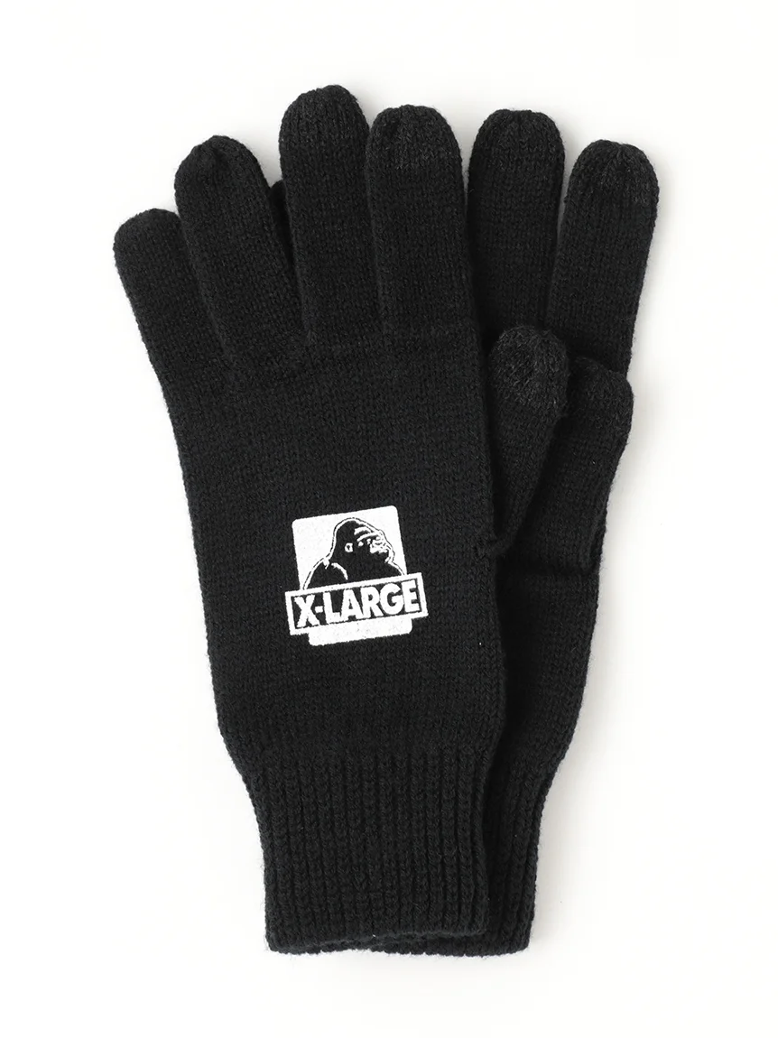OG LOGO KNIT GLOVE | BLACK