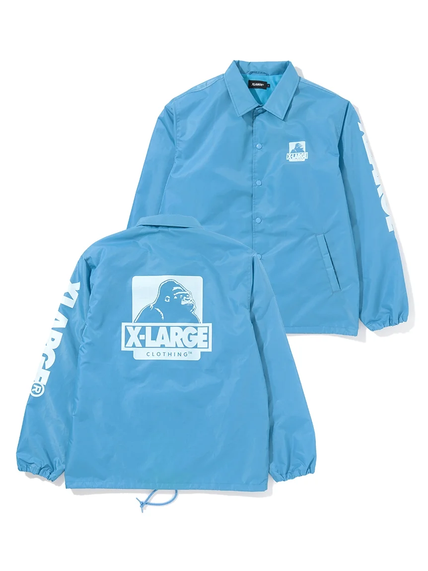 OG PRINTED COACHES JACKET | LIGHT BLUE, LIGHT GREEN
