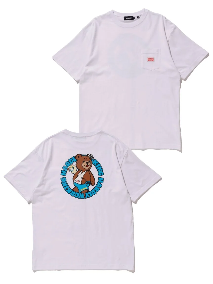 S/S HARDLY WORKING POCKET TEE | WHITE
