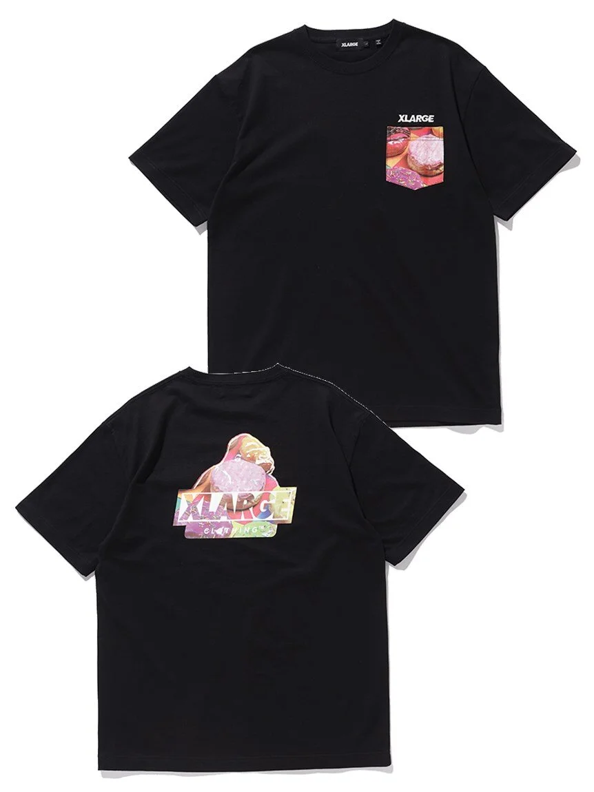 S/S POCKET TEE GRUB SLANTED OG | BLACK