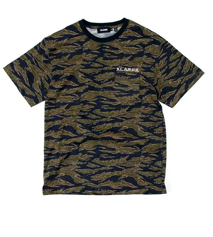 SKULL CAMO S/S POCKET TEE