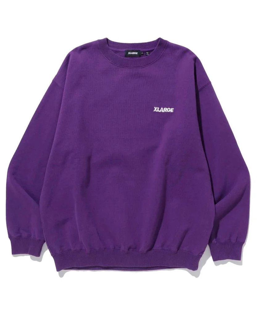 ONE·JAM·TART· STORE TWO TONE BACKSIDE OG CREWNECK SWEAT | PURPLE