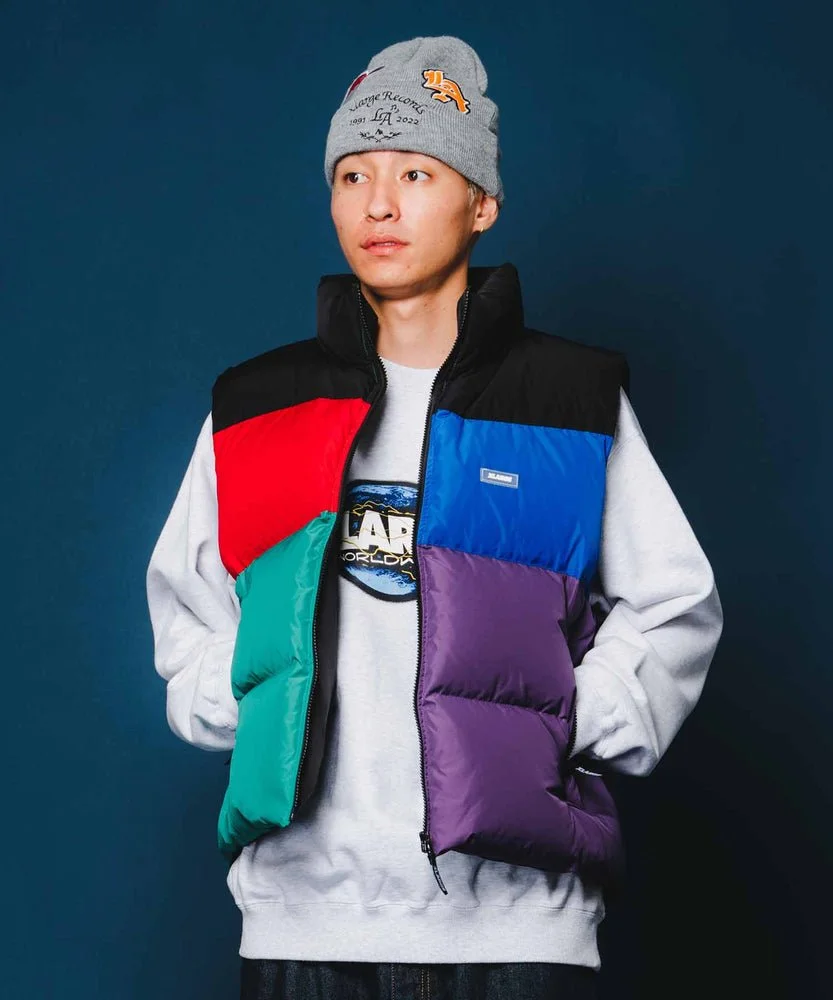 ONE·JAM·TART· STORE XLARGE® JAPAN DOWN VEST | MULTI