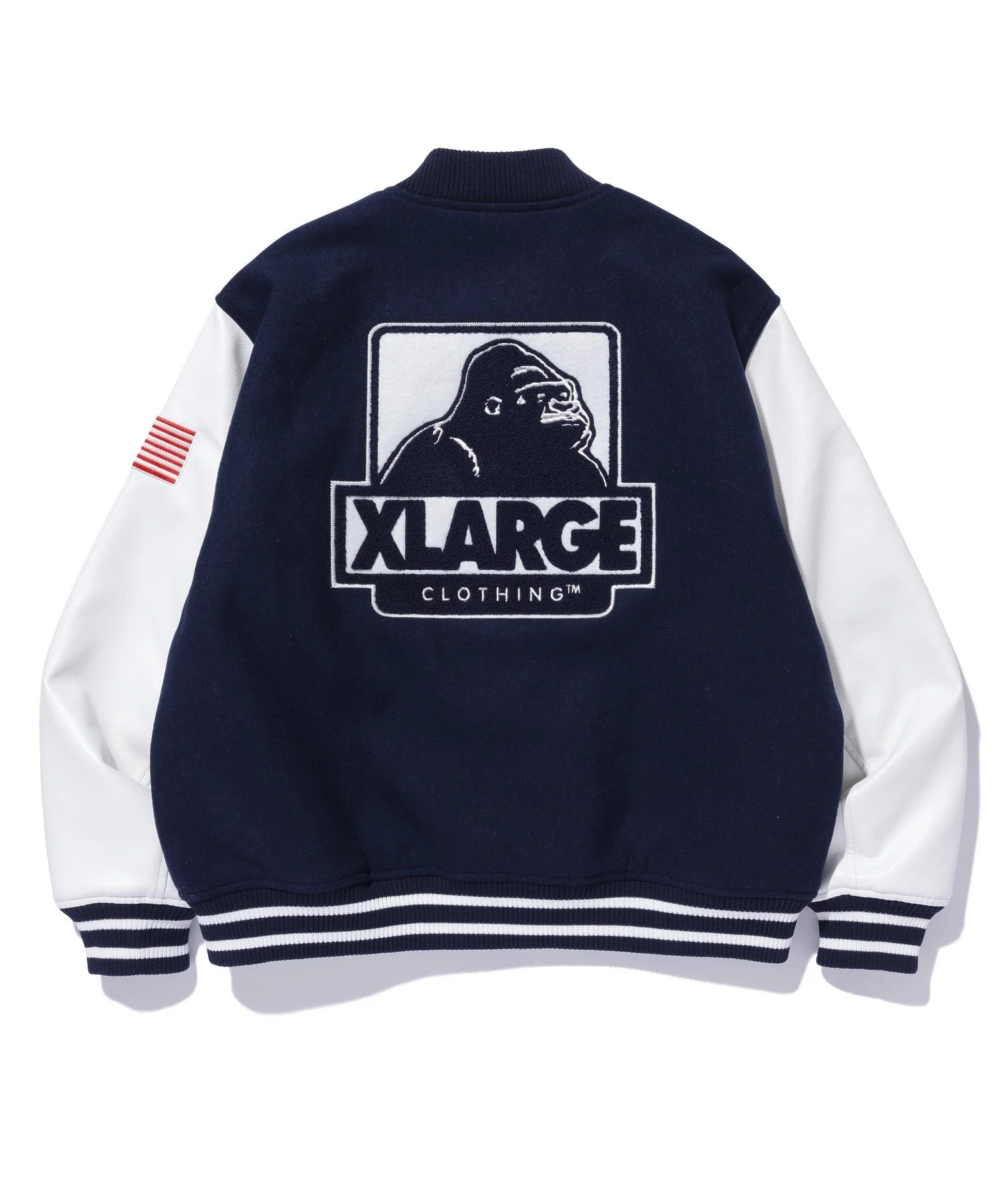 ONE·JAM·TART· STORE XLARGE® JAPAN OG LOGO VARSITY JACKET | NAVY