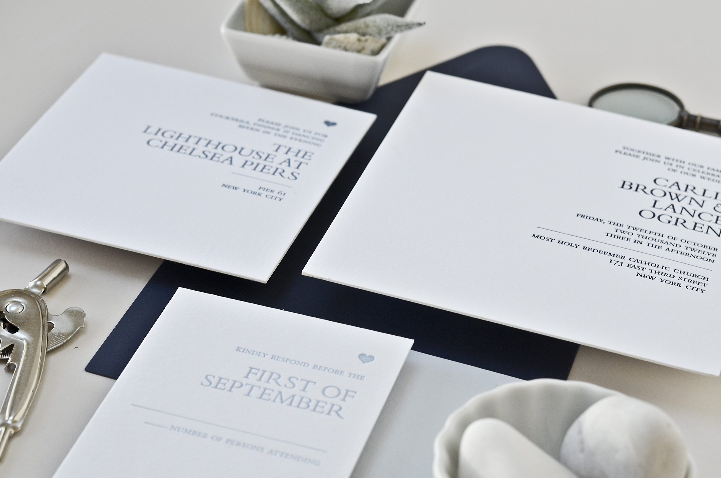 The AV Design Factory - Mod Serif Wedding Invitation Suite