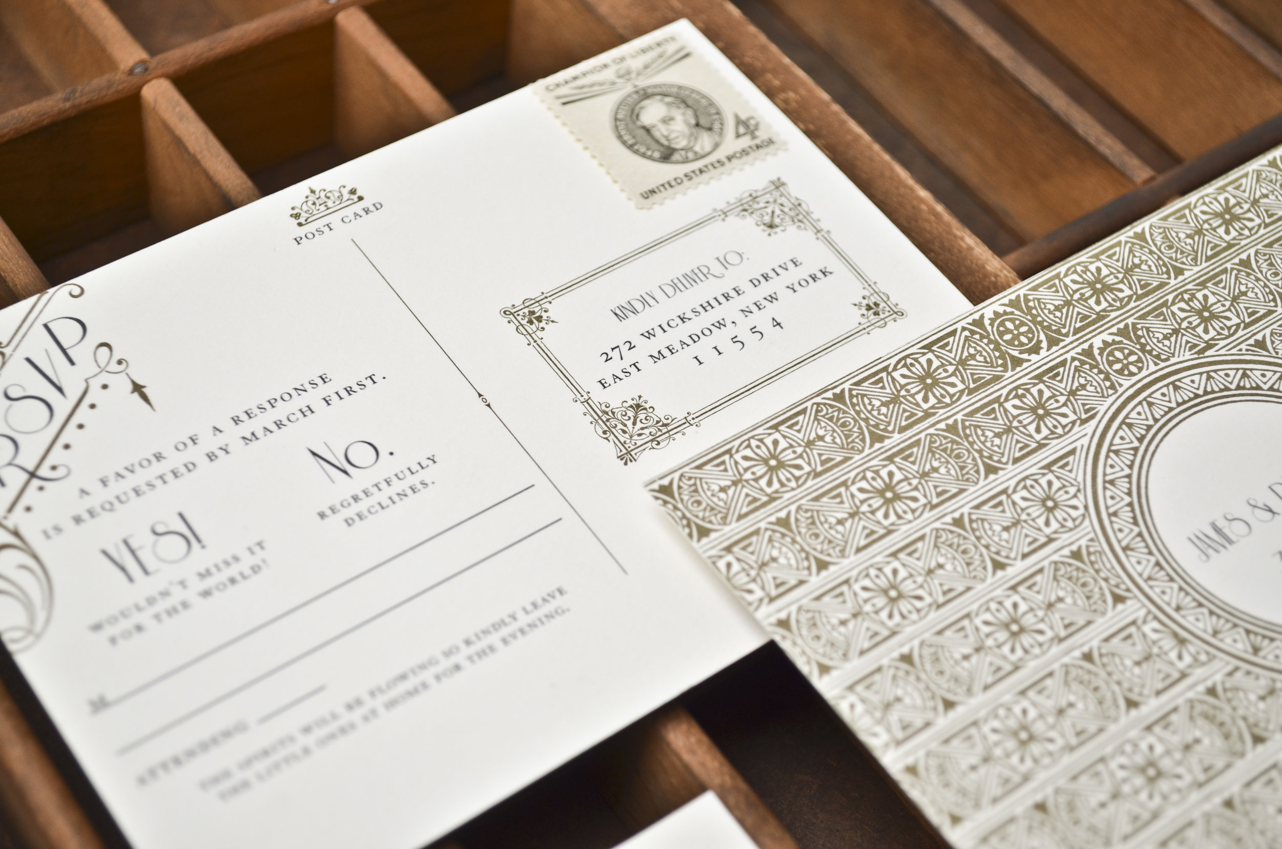 The AV Design Factory - Fitzgerald Wedding Invitation Suite