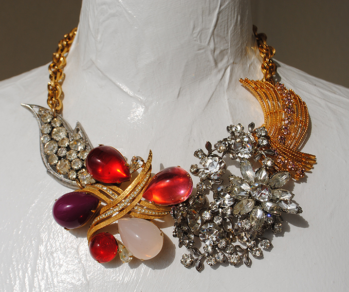 adorn by samouce_Vintage rhn brooch statement necklace3.jpg