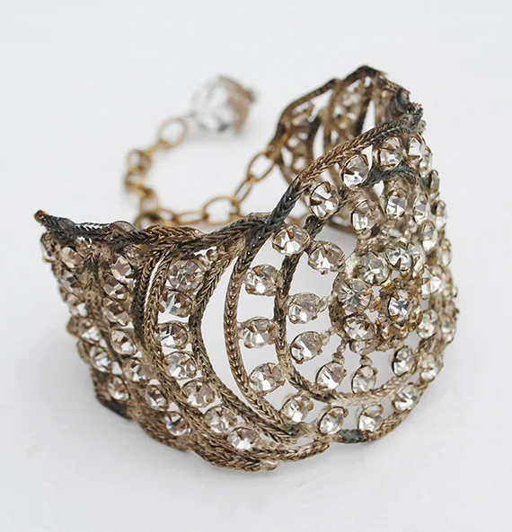 adorn by samouce_rhinestone applique crystal charm bracelet3.jpg