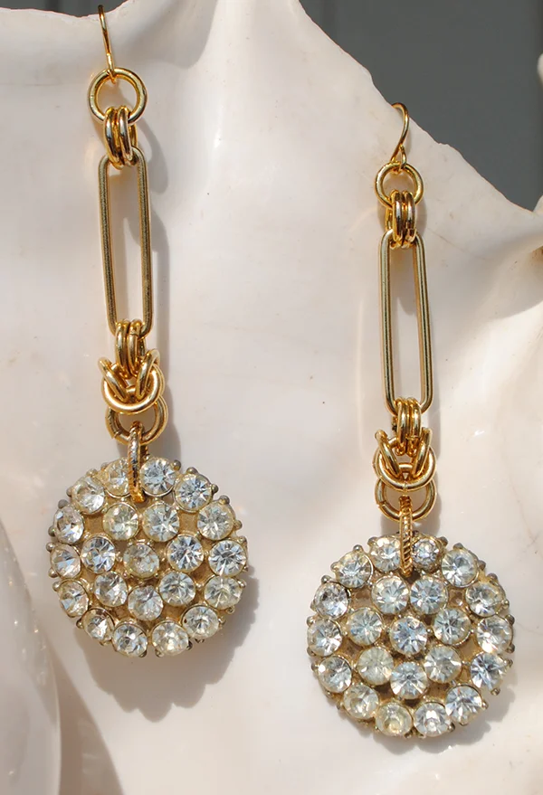 adorn by samouce_vintage chain link rhn buckle earrings.jpg