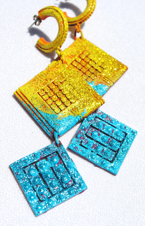 adorn by samouce_painted graphic squares earrings2.jpg