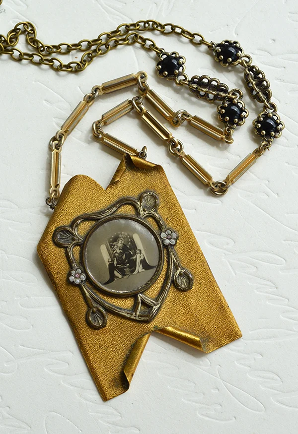 adorn by samouce_antique Italian mother mary tribute necklace3.jpg