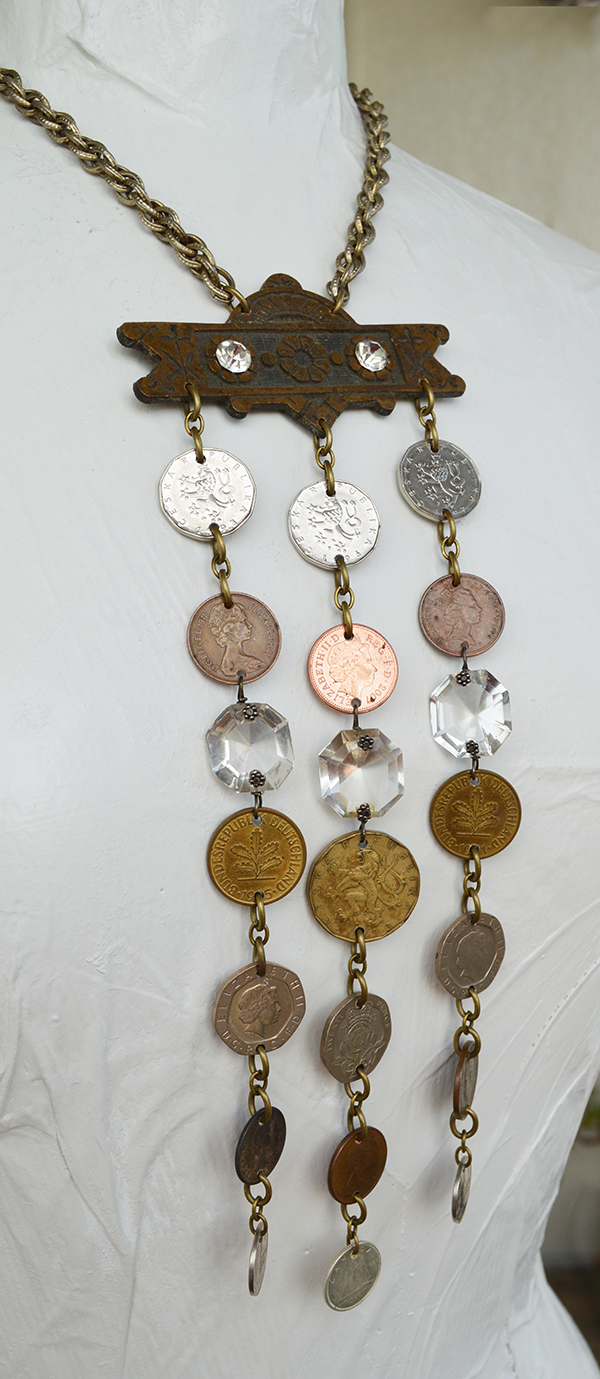 adorn by samouce_vintage coin pull plate chandelier drop necklace7.jpg
