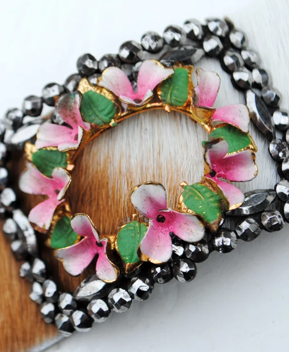 adorn by samouce_pink possy cut steel cowhide cuff2.jpg