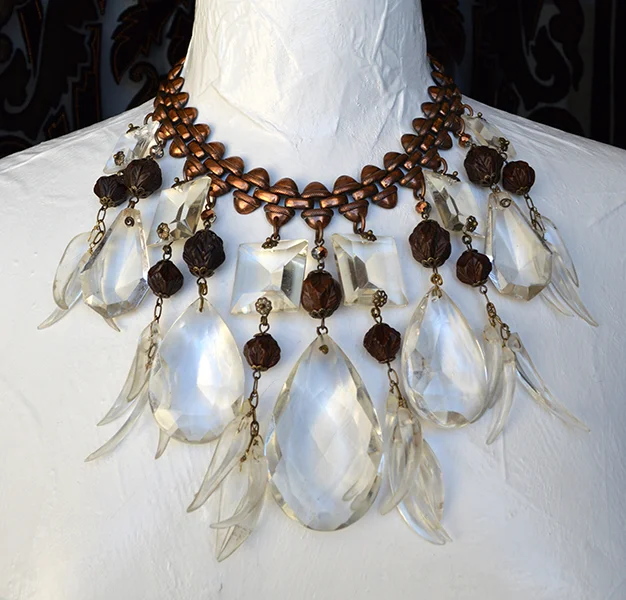 adorn by samouce_chandelier crystal copper acorn bib necklace.jpg