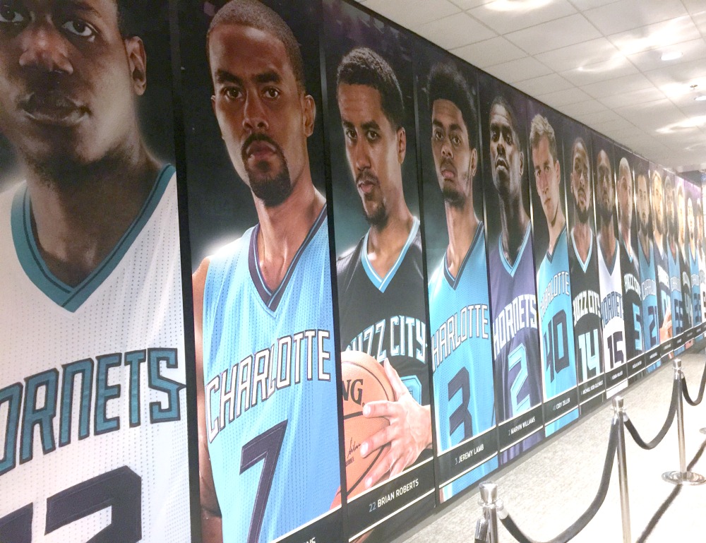 XP Retail - Charlotte Hornet's Player Wall